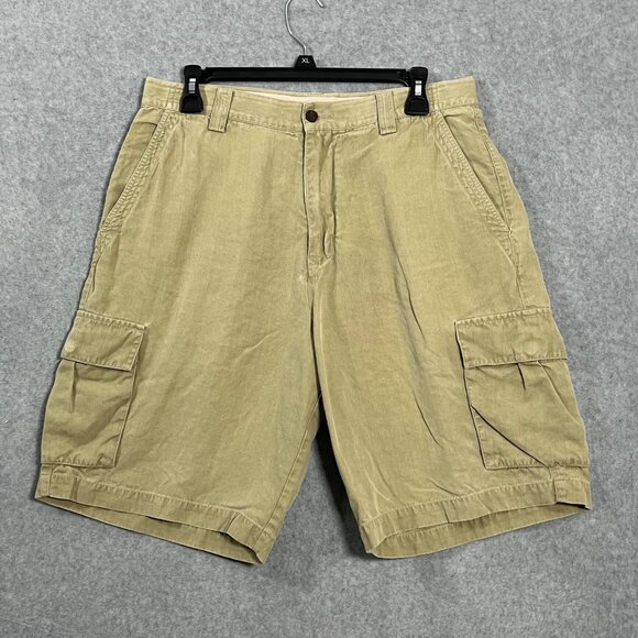 Tommy Bahama Relax Silk Linen Cargo Snap Pocket Shorts Island Tropical Mens 32 - Picture 8 of 10